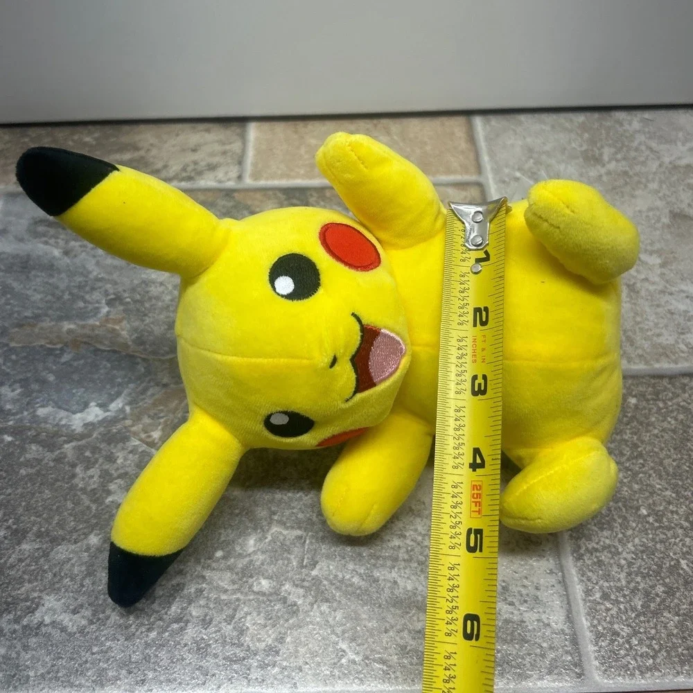 Pokemon Pikachu 8 Inch Plush Stuffed Animal Jazwares 2022 Yellow Sitting Toy